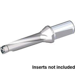 Kennametal - 2.913" Max Drill Depth, 4xD, 0.73" Diam, Indexable Insert Drill - 2 Inserts, 32mm Shank Diam, Whistle Notch Shank - Apex Tool & Supply