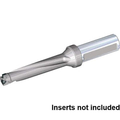 Kennametal - 7.815" Max Drill Depth, 5xD, 1-9/16" Diam, Indexable Insert Drill - 2 Inserts, 1-1/2" Shank Diam, Flange Shank - Apex Tool & Supply