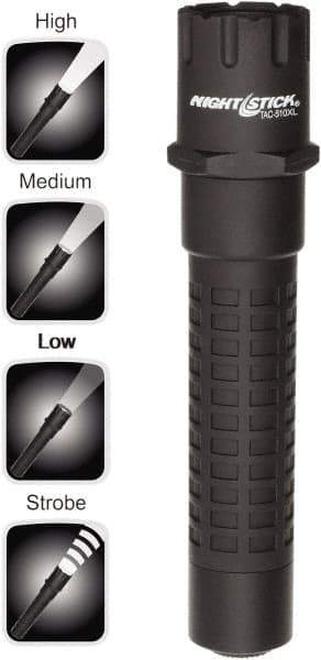Bayco - LED Bulb, Industrial/Tactical Flashlight - Black Polycarbonate Body, CR123 Batteries - Apex Tool & Supply