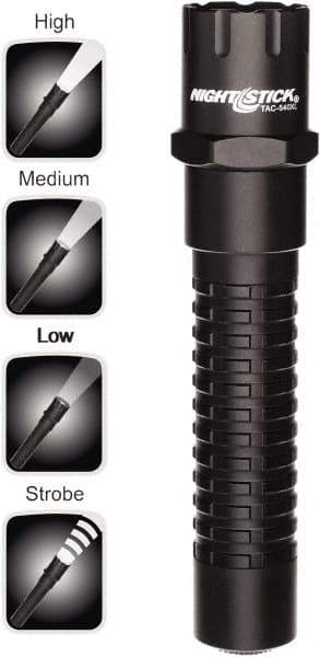 Bayco - LED Bulb, Industrial/Tactical Flashlight - Black Aluminum Body, CR123 Batteries - Apex Tool & Supply