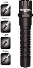 Bayco - LED Bulb, Industrial/Tactical Flashlight - Black Aluminum Body, CR123 Batteries - Apex Tool & Supply