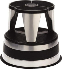 Cramer - 14-1/2" High, Silvertone Step Stool - Steel, 350 Lb Capacity, Type 1AA Industry Rating - Apex Tool & Supply