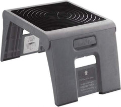 Cramer - 11" High, Slate Folding Step Stool - High Density Plastic, 250 Lb Capacity, Type I Industry Rating - Apex Tool & Supply