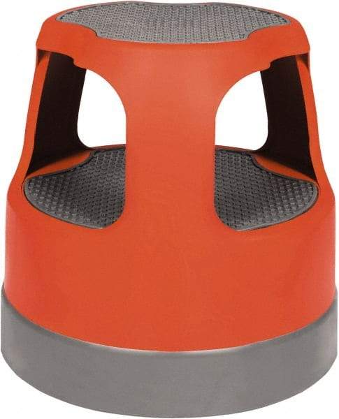 Cramer - 14-1/2" High, Red Scooter Stool - High Density Plastic, 300 Lb Capacity, Type IA Industry Rating - Apex Tool & Supply