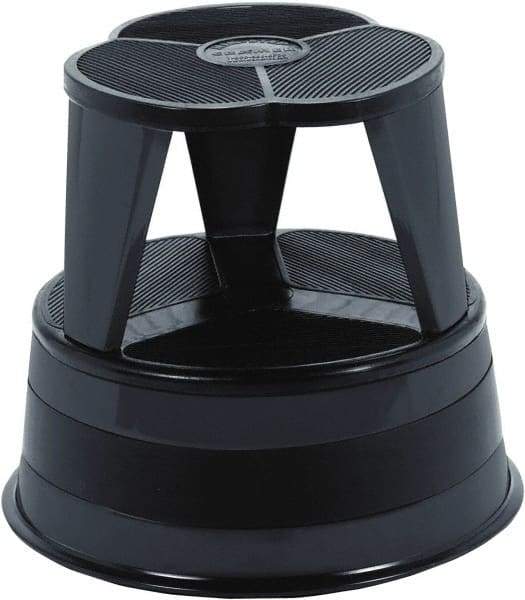 Cramer - 14-1/2" High, Black Step Stool - Steel, 350 Lb Capacity, Type 1AA Industry Rating - Apex Tool & Supply