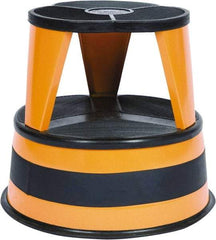 Cramer - 14-1/2" High, Orange Step Stool - Steel, 350 Lb Capacity, Type 1AA Industry Rating - Apex Tool & Supply
