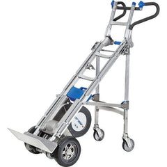Wesco Industrial Products - 725 Lb Capacity 70" OAH Stair Climbing Battery Powered Hand Truck - Ergonomic Dual Grip Handle, Aluminum, Microcellular Wheels - Apex Tool & Supply