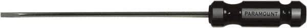 Paramount - 395mm OAL Cabinet Slotted Screwdriver - 300mm Blade Length, Round Shank, Acetate Handle - Apex Tool & Supply