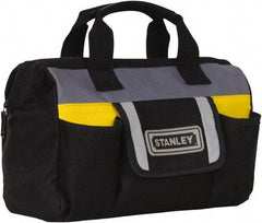 Stanley - Black & Yellow Polyester Tool Bag - 12" Wide x 5" Deep x 10" High - Apex Tool & Supply