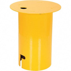 Vestil - 5-1/2" Sleeve Cover - Yellow, Steel, Smooth Surface - Apex Tool & Supply