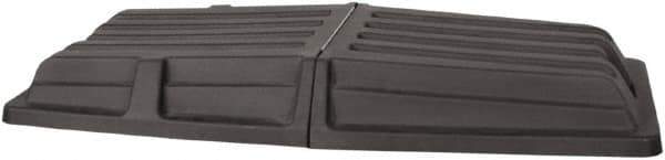 Wesco Industrial Products - 61" Long x 28-3/8" Wide x 7-1/2" High, Black Plastic Tilt Truck Lid - Use with Wesco 272575, 272576, 272577, 272578, 272579, 272580 - Apex Tool & Supply