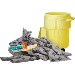 Brady SPC Sorbents - 38 Gal Capacity Universal Spill Kit - 55 Gal Polyethylene Drum - Apex Tool & Supply