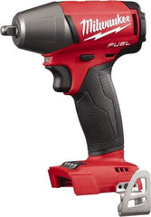 Milwaukee Tool - 3/8" Drive 18 Volt Pistol Grip Cordless Impact Wrench & Ratchet - 0 to 2,500 RPM, 0 to 3,200 BPM, 210 Ft/Lb Torque, Lithium-Ion Batteries Not Included - Apex Tool & Supply