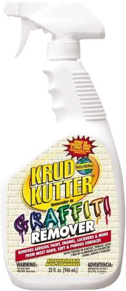 Krud Kutter - 32 oz Spray Bottle Graffiti/Vandal Mark Remover - VOC Content g/L 614, Removes Graffiti - Apex Tool & Supply