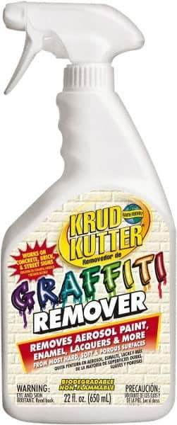 Krud Kutter - 22 oz Spray Bottle Graffiti/Vandal Mark Remover - VOC Content g/L 614, Removes Graffiti - Apex Tool & Supply