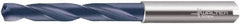 Walter-Titex - 0.172" 140° Solid Carbide Jobber Drill - TiAlN Finish, Right Hand Cut, Spiral Flute, Whistle Notch Shank, 2.9134" OAL, Special Type Point - Apex Tool & Supply