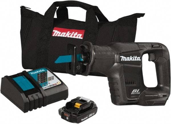 Makita - 18V, 3,000 SPM, Cordless Reciprocating Saw - 13/16" Stroke Length, Lithium-Ion Batteries Included - Apex Tool & Supply