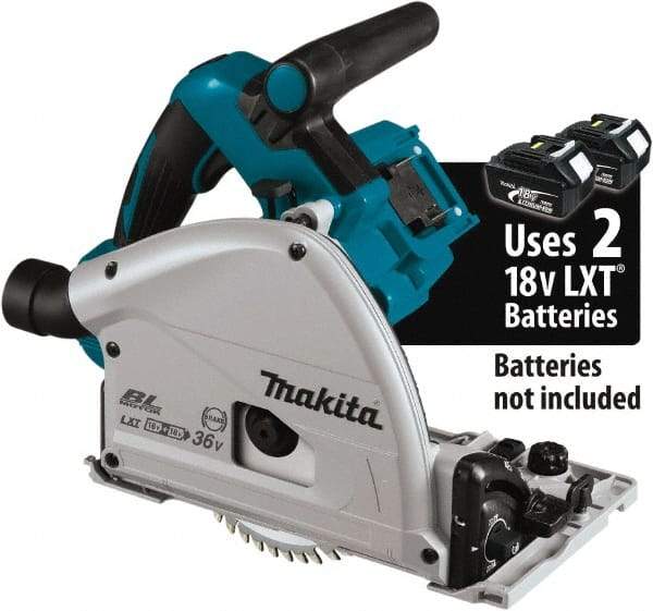 Makita - 18 Volt, 6-1/2" Blade, Cordless Circular Saw - 2,500 to 6,300 RPM, Lithium-Ion Batteries Not Included - Apex Tool & Supply