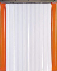 TMI, LLC - 3' Door Width x 7' Door Height PVC Smooth with Reinforced Bonded Bead (Style) Armor Bond Strip Door Kit - 8" Strip Width x 0.08" Strip Thickness, Clear, 50% Overlap - Apex Tool & Supply