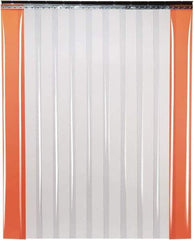 TMI, LLC - 8' Door Width x 8' Door Height PVC Smooth Strip Door Kit - 12" Strip Width x 1/8" Strip Thickness, Clear - Apex Tool & Supply