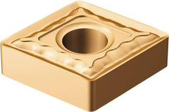 Sandvik Coromant - CNMG643 QM Grade 1115 Carbide Turning Insert - TiAlN/AlCr2O3 Finish, 80° Diamond, 3/4" Inscr Circle, 1/4" Thick, 3/64" Corner Radius - Apex Tool & Supply