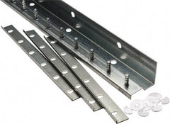 TMI, LLC - 4Ft. Long Aluminum Dock Strip Door Mounting Hardware - For Use with Vinyl Strip Material (All Widths) - Apex Tool & Supply