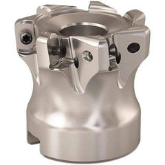 Seco - 1.653" Cut Diam, 0.9mm Max Depth, 0.629" Arbor Hole, 7 Inserts, LOHT06 Insert Style, Indexable Copy Face Mill - R220.21 Cutter Style, 1.574 High, Through Coolant, Series R220 - Apex Tool & Supply