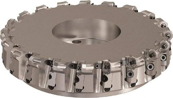 Seco - 315mm Cut Diam, 6mm Max Depth, 2.3622" Arbor Hole, 20 Inserts, ONMU09 Insert Style, Indexable Copy Face Mill - L220.48 Cutter Style, 3.1496 High, Series Doubleoctomill - Apex Tool & Supply