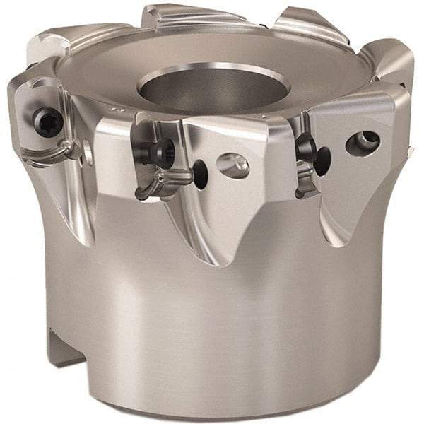 Seco - 52mm Cut Diam, 0.9mm Max Depth, 0.8661" Arbor Hole, 8 Inserts, LOHT06 Insert Style, Indexable Copy Face Mill - R220.21 Cutter Style, 1.5748 High, Series Doubleoctomill - Apex Tool & Supply