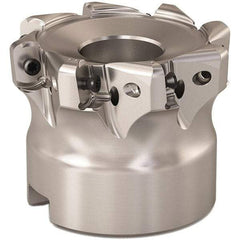 Seco - 50mm Cut Diam, 0.9mm Max Depth, 0.8661" Arbor Hole, 8 Inserts, LOHT06 Insert Style, Indexable Copy Face Mill - R220.21 Cutter Style, 1.5748 High, Series Doubleoctomill - Apex Tool & Supply