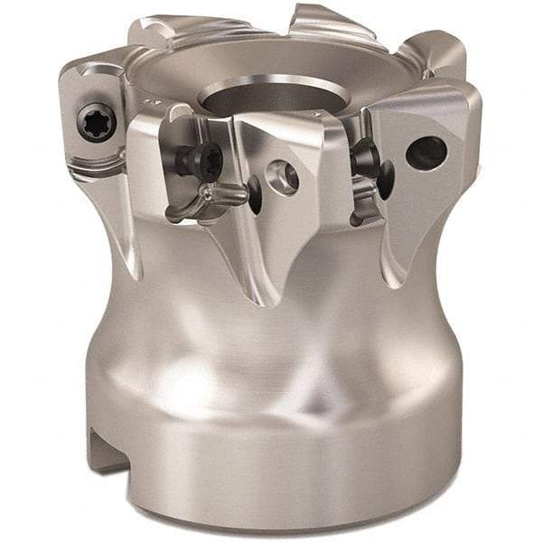 Seco - 35mm Cut Diam, 0.9mm Max Depth, 0.6299" Arbor Hole, 6 Inserts, LOHT06 Insert Style, Indexable Copy Face Mill - R220.21 Cutter Style, 1.378 High, Series Doubleoctomill - Apex Tool & Supply