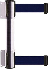 Tensator - 16.64" High x 89" Long x 3" Wide Barrier Dual Line Wall Mount - Steel, Satin Chrome Finish, Satin Chrome, Use with 898 Wall Receiver - Apex Tool & Supply