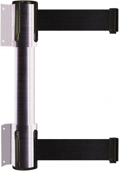 Tensator - 16.64" High x 89" Long x 3" Wide Barrier Dual Line Wall Mount - Steel, Satin Chrome Finish, Satin Chrome, Use with 898 Wall Receiver - Apex Tool & Supply