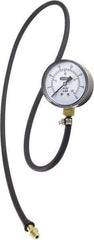 General - 2-1/2" Dial, 3/8 Thread, 0-35 Scale Range, Pressure Gauge - Thread Connection Mount, Accurate to ±1.5% of Full-Scale Range of Scale - Apex Tool & Supply