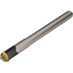 Vargus - TMSD, Internal or External, Right Hand, 1.575" Max Depth of Cut, 0.71 to 1.57" Groove Width, Indexable Grooving Tool Holder - 7V Insert Compatibility, 5/16" Shank Height, 5/16" Shank Width, 4.528" OAL, Through Coolant - Apex Tool & Supply