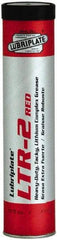 Lubriplate - 14.5 oz Cartridge Lithium Extreme Pressure Grease - Red, Extreme Pressure & High Temperature, 400°F Max Temp, NLGIG 2, - Apex Tool & Supply