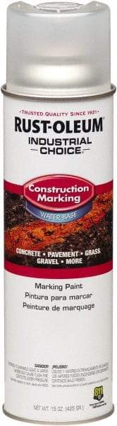 Rust-Oleum - 15 fl oz Clear Marking Paint - Water-Based Formula - Apex Tool & Supply