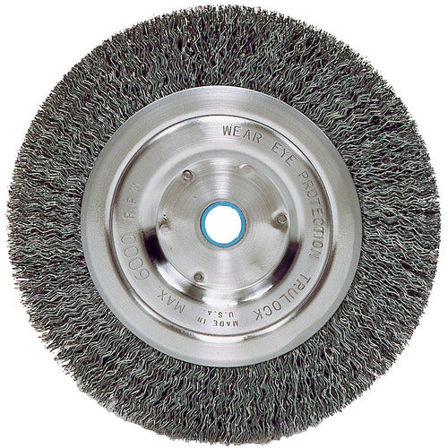 Vortec Pro 6″ Crimped Wire Wheel, .014″ Steel Fill, Narrow Face, 5/8″-1/2″ Arbor Hole - Apex Tool & Supply