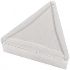 Seco - TPMR321 M3 Grade TP2501 Carbide Turning Insert - Al2O3 Finish, 60° Triangle, 3/8" Inscr Circle, 1/8" Thick, 1/64" Corner Radius - Apex Tool & Supply