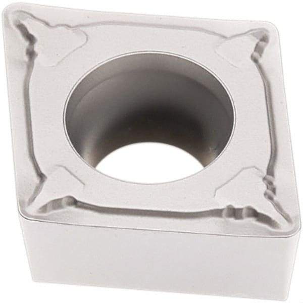 Seco - CCMT433 F1 Grade TP2501 Carbide Turning Insert - Al2O3 Finish, 80° Diamond, 1/2" Inscr Circle, 3/16" Thick, 3/64" Corner Radius - Apex Tool & Supply