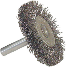 Vortec Pro 1-1/2″ Crimped Wire Wheel, .0118″ Steel Fill, 1/4″ Stem - Apex Tool & Supply