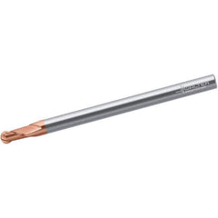 Walter-Prototyp - 3mm Diam, 4.5mm LOC, 2 Flute Solid Carbide Ball End Mill - TiAlSiN Finish, Single End, 70mm OAL, 6mm Shank Diam, Spiral Flute - Apex Tool & Supply