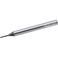 Walter-Prototyp - 0.5mm, 2 Flute, Single End, Solid Carbide, 0.05mm Corner Radius End Mill - 38mm OAL, 30° Helix, Right Hand Flute, 0.5mm LOC, Right Hand Cut - Apex Tool & Supply