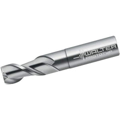 Walter-Prototyp - 2mm, 6mm LOC, 6mm Shank Diam, 57mm OAL, 2 Flute, Solid Carbide Square End Mill - Single End, Uncoated, Spiral Flute, 45° Helix, Centercutting, Right Hand Cut, Right Hand Flute - Apex Tool & Supply