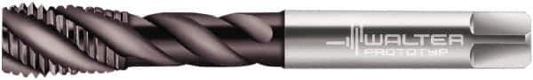 Walter-Prototyp - 5/16-24 UNF 3 Flute 2B Modified Bottoming Spiral Flute Tap - Powdered Metal, Hardlube Finish, 90mm OAL, Right Hand Flute, Right Hand Thread, Series EP2356302 - Apex Tool & Supply