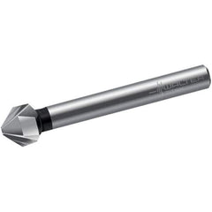 Walter-Titex - 8.3mm Head Diam, 6mm Shank Diam, 3 Flute 90° High Speed Steel Countersink - Bright Finish, 50mm OAL, Single End, Straight Shank, Right Hand Cut - Apex Tool & Supply