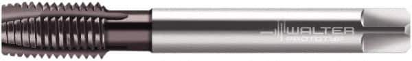 Walter-Prototyp - M6x0.75 Metric Fine, 3 Flute, Hardlube Finish, Powdered Metal Spiral Point Tap - Plug Chamfer, Right Hand Thread, 80mm OAL, 15mm Thread Length, 4.5mm Shank Diam, 6HX Class of Fit, Series EP2126302 - Exact Industrial Supply