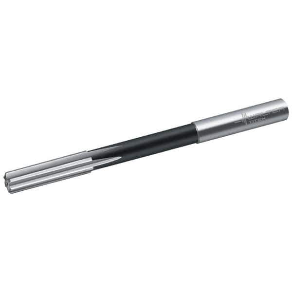 Walter-Titex - 10.7mm Cobalt 6 Flute Chucking Reamer - Straight Flute, 10mm Straight Shank, 41mm Flute Length, 142mm OAL - Apex Tool & Supply