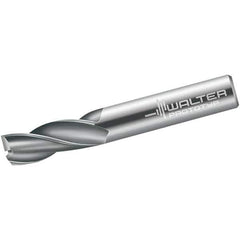 Walter-Prototyp - 11mm, 22mm LOC, 12mm Shank Diam, 83mm OAL, 3 Flute, Solid Carbide Square End Mill - Single End, Uncoated, Spiral Flute, 30° Helix, Centercutting, Right Hand Cut, Right Hand Flute - Apex Tool & Supply
