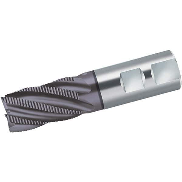 Walter-Prototyp - 7mm Diam, 16mm LOC, 3 Flute Powdered Metal Roughing Square End Mill - AlCrN Finish, 66mm OAL, 10mm Shank Diam, Single End, Centercutting, 35° Helix - Apex Tool & Supply